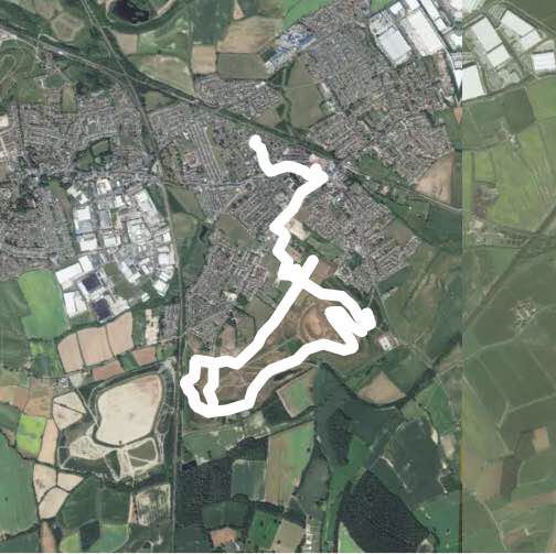 Frickley country park West Yorkshire  walking route map in Moorhouse