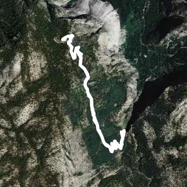 Glacier point to illuette falls