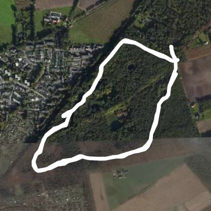 Stadtwald Bocholt walking route map in Bocholt