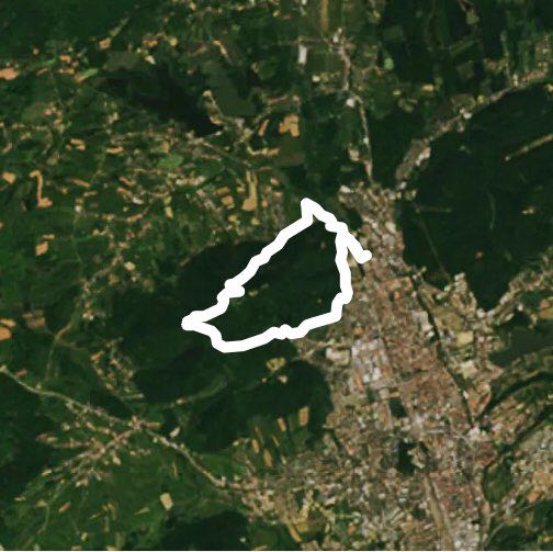 Forest of Salbert walking route map in Valdoie