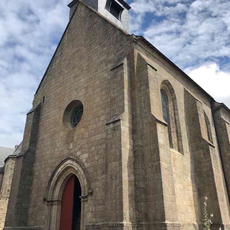 Guerande rampart walking route map in Guérande