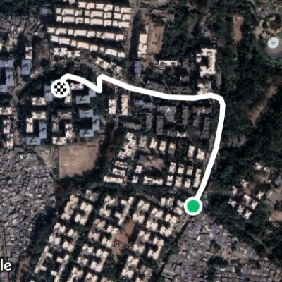 Route near Indira Nagar