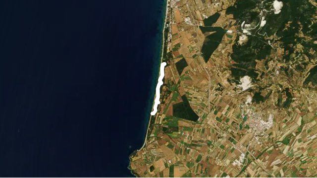Parco di Rimigliano walking route map in San Vincenzo, provincia di Livorno, Italia