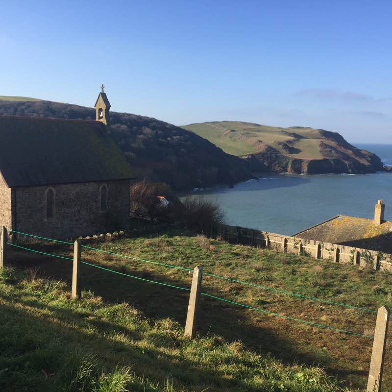 Hope Cove coastal walk walking route map in Bolberry