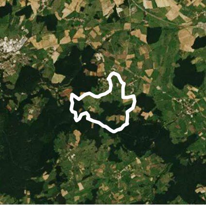 Magny walking route map in Magny