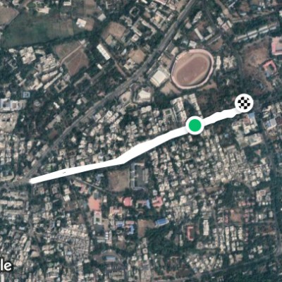 Route near Habib Nagar