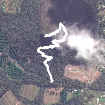 Grieve walking route map in Glass House Mountains