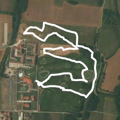 Camuzzago - gara walking route map in Bellusco II