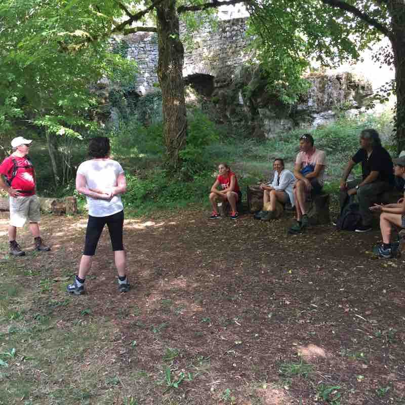 Requested break walking route map in Saint-Georges