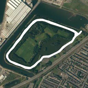 Belfast Victoria parkrun course