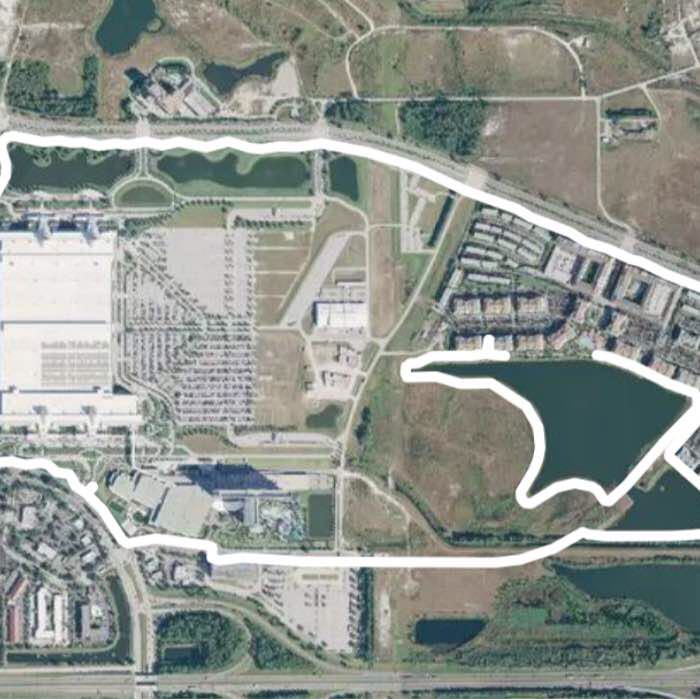 Convention center/Vista Cay Loop Run Trail Orlando, Florida, USA Pacer