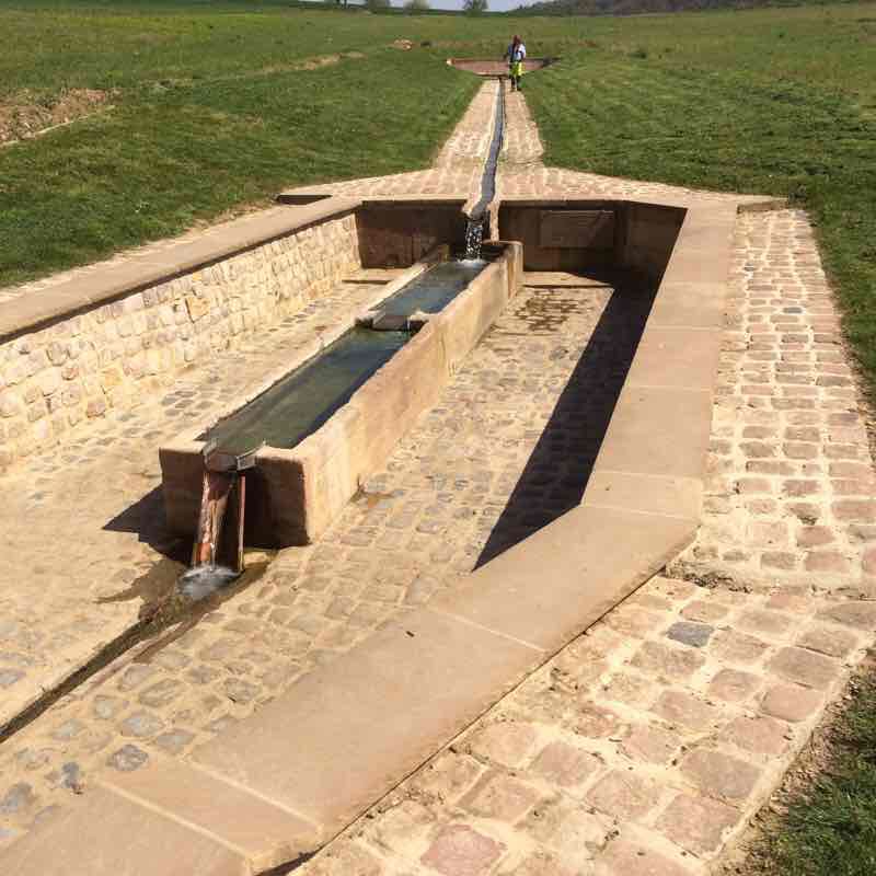 Heiligenberg à Ottrott walking route map in Gresswiller