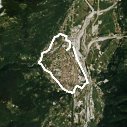 Curotti-Badulerio-Mocogna-Caddo-Curotti walking route map in Masera