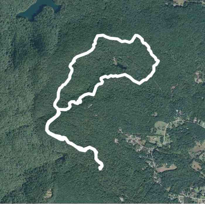 Paris Mountain walking route map in Taylors