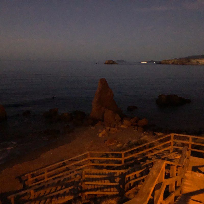 Percheles walking route map in Mazarrón