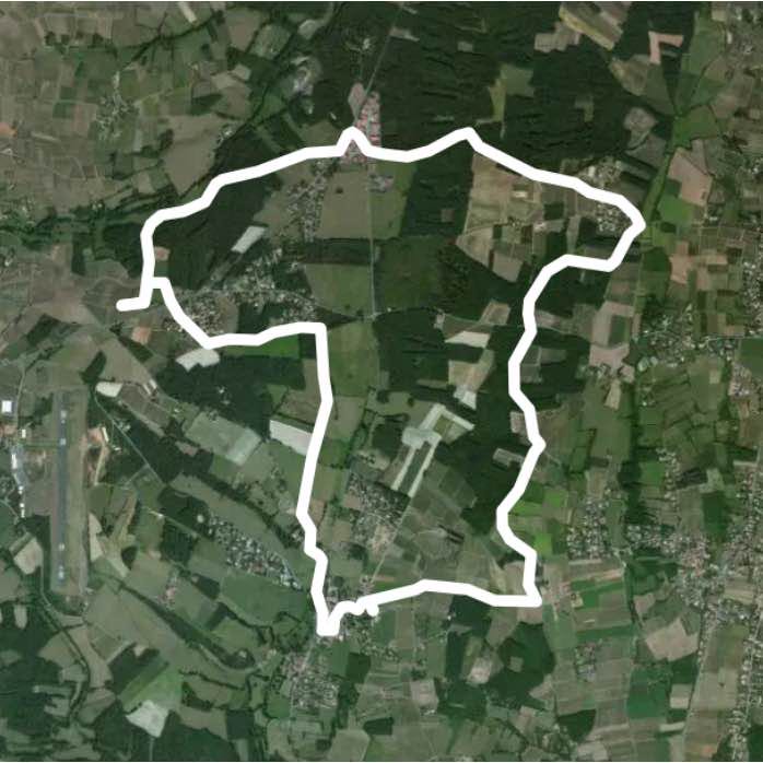 Alix walking route map in Marcy