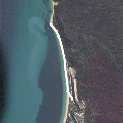 Tangalooma walking route map in Moreton Island