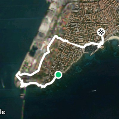 Park.des plages de Toulon jusqu'à la Tour Royale