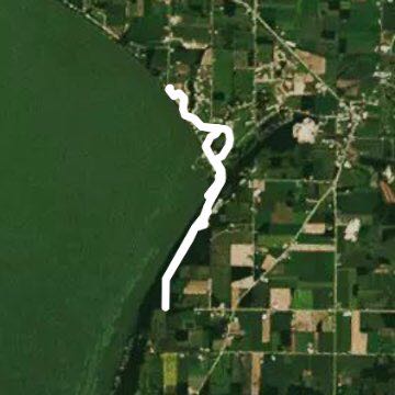 High Cliff Trail walking route map in Sherwood