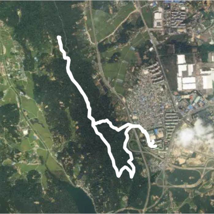 산장산(용바위)~한아름@ 루트