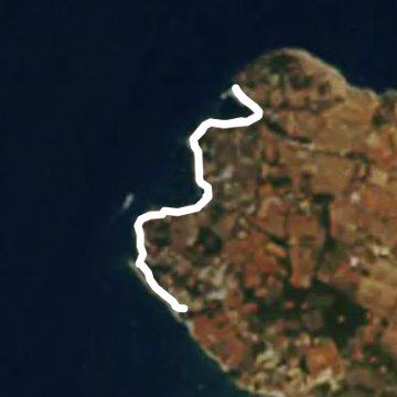 Umag, Croatia walking route map in Zambratija