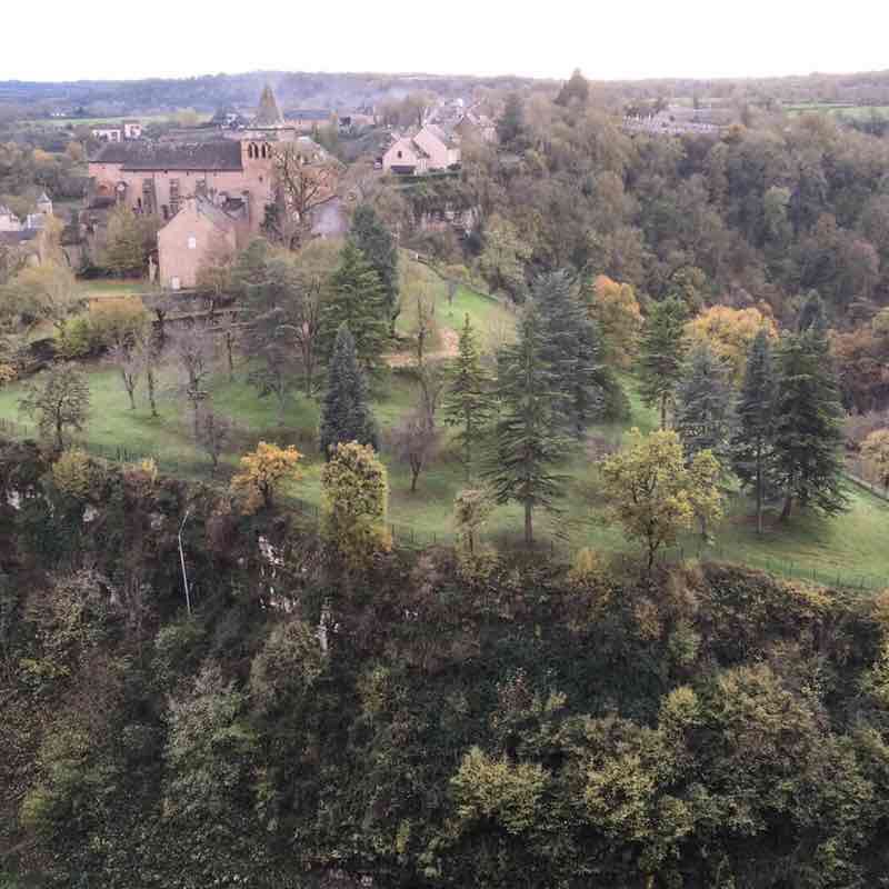 The hole of Bozouls walking route map in Bozouls