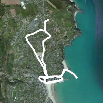 Binic-stable port walking route map in Binic-Étables-sur-Mer