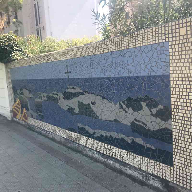 Neighborhood Walk walking route map in Las Condes