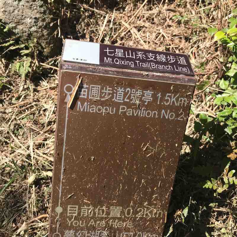 夢幻湖、七星山東峰、主峰