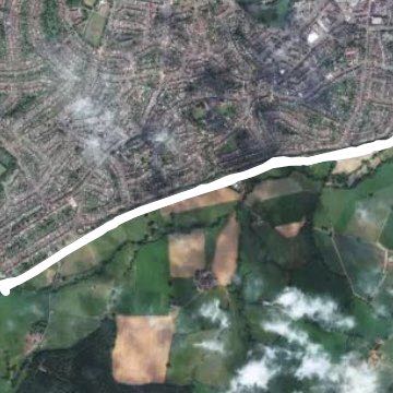 Long walking route map in Halesowen