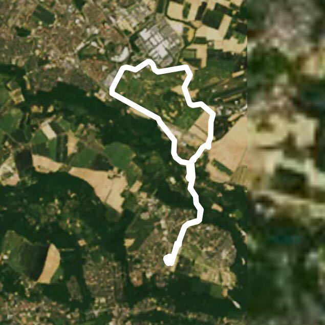 Magnu chateaufort neighbors walking route map in Magny-les-Hameaux