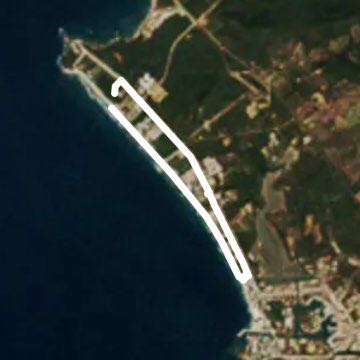 Emerald Bay walking route map in Mazatlan