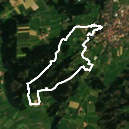 Bad Wörishofen to Hartental walking route map in Bad Wörishofen