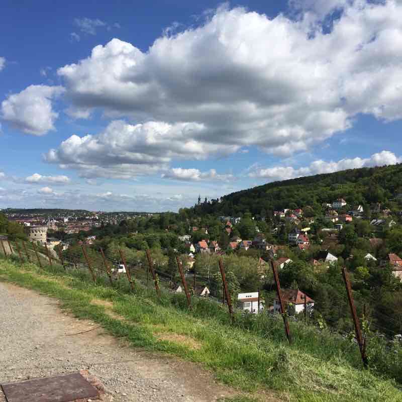 Marien fortification Würzburg walking route map in Würzburg