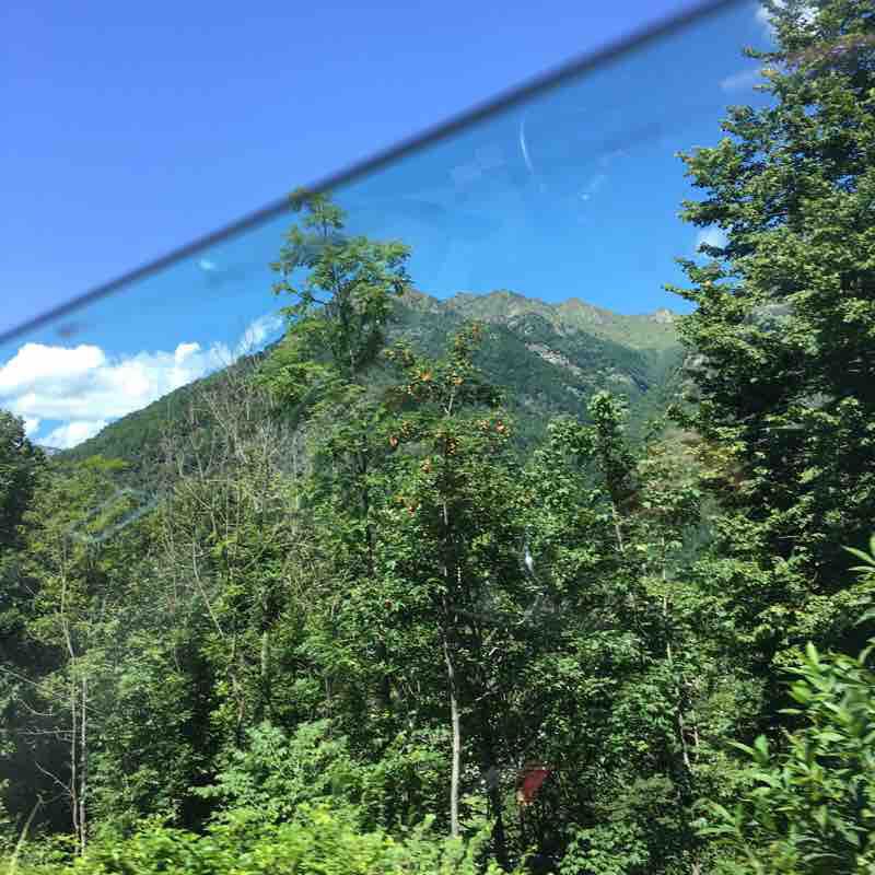 Sesia walking route map in Scopello