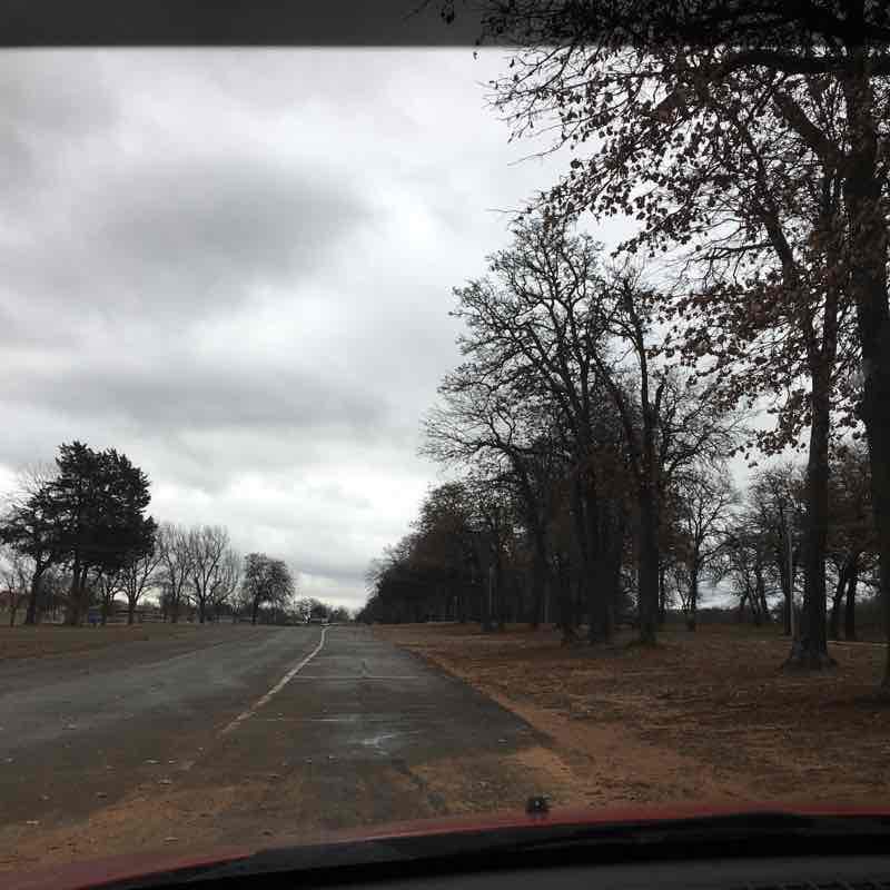 Regional Park walking route map in Midwest City