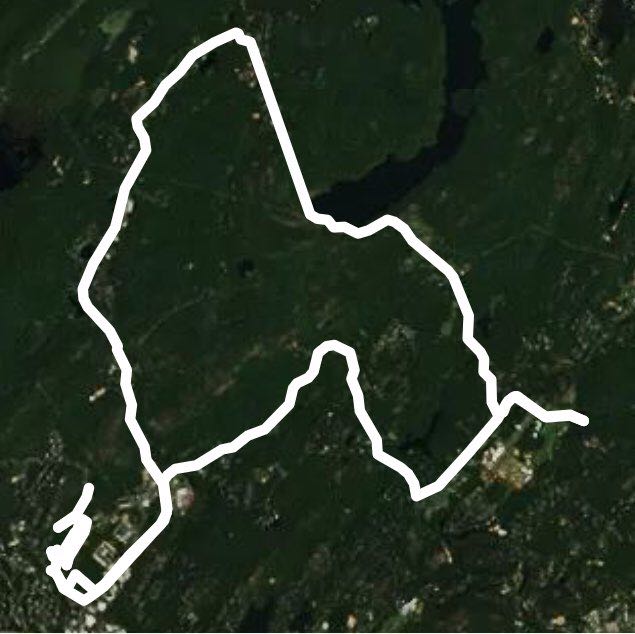 Split Rock walking route map in Boonton Township