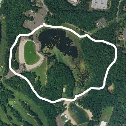 Darlington County Park - 1 mile route - short trail walking route map in Ramsey