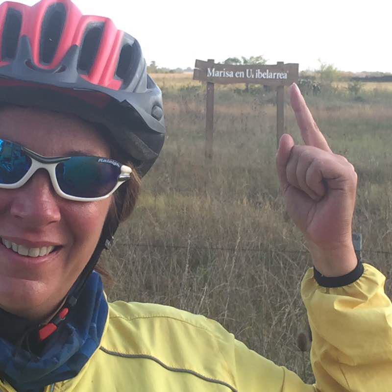 Cañuelas- Uribelarrea walking route map in Cañuelas