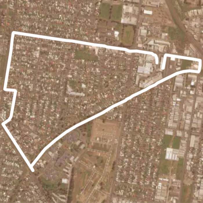 Kardinia child care 5km circuit  walking route map in Bell Park