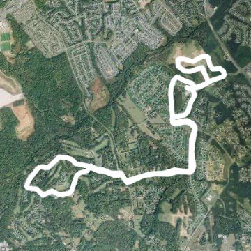 7-8 miles run firethorne walking route map in Waxhaw