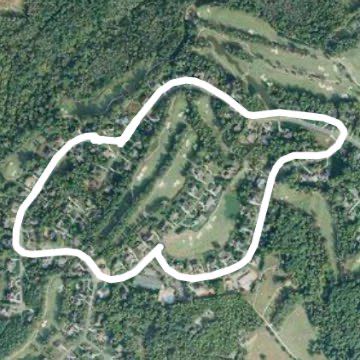 2 miles run firethorne walking route map in Waxhaw