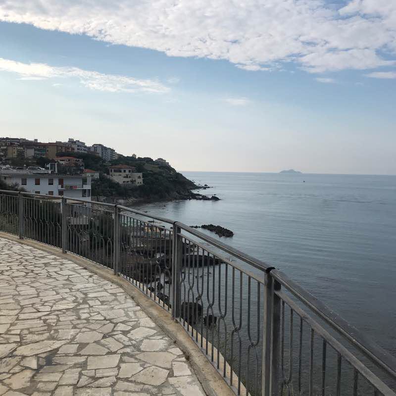 Around Piombino walking route map in Piombino