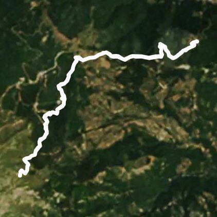 Pian del falco walking route map in Sestola