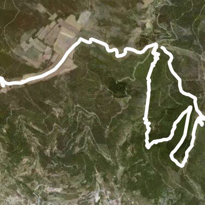 Rota das Faias walking route map in Sameiro