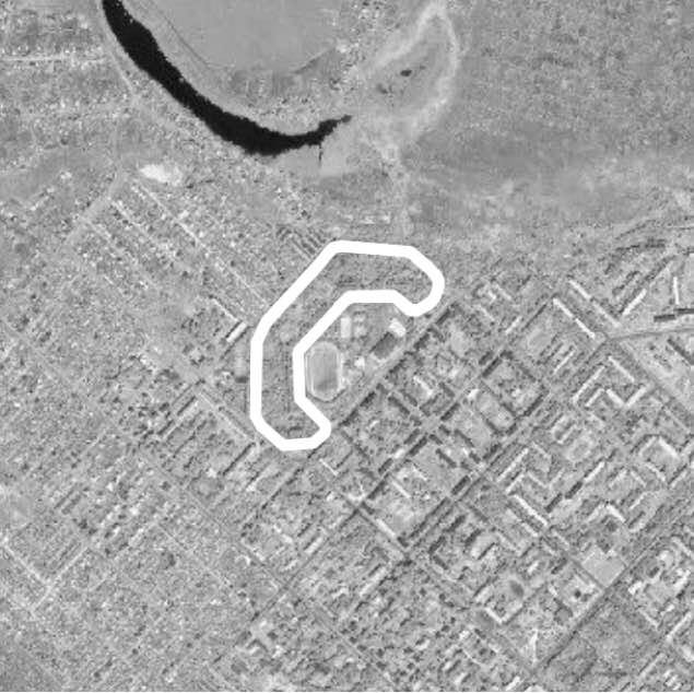 Country park walking route map in Otradny