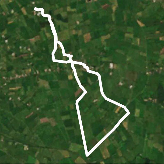 Yarrow block  walking route map in Mark