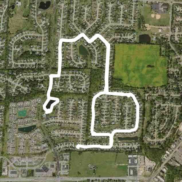 Greenbrier, Mason OH Walk Trail Ohio, USA Pacer