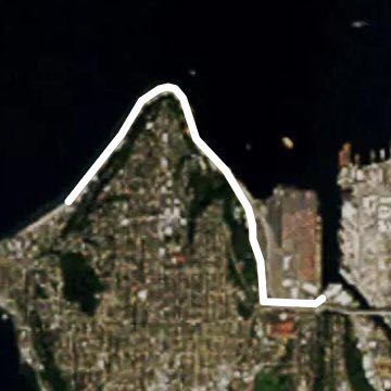 alki beach to west seattle bridge