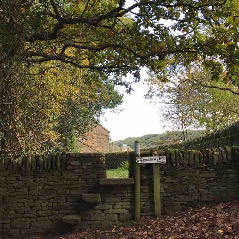 Barlow-Unthank-Barlow loop. walking route map in Barlow